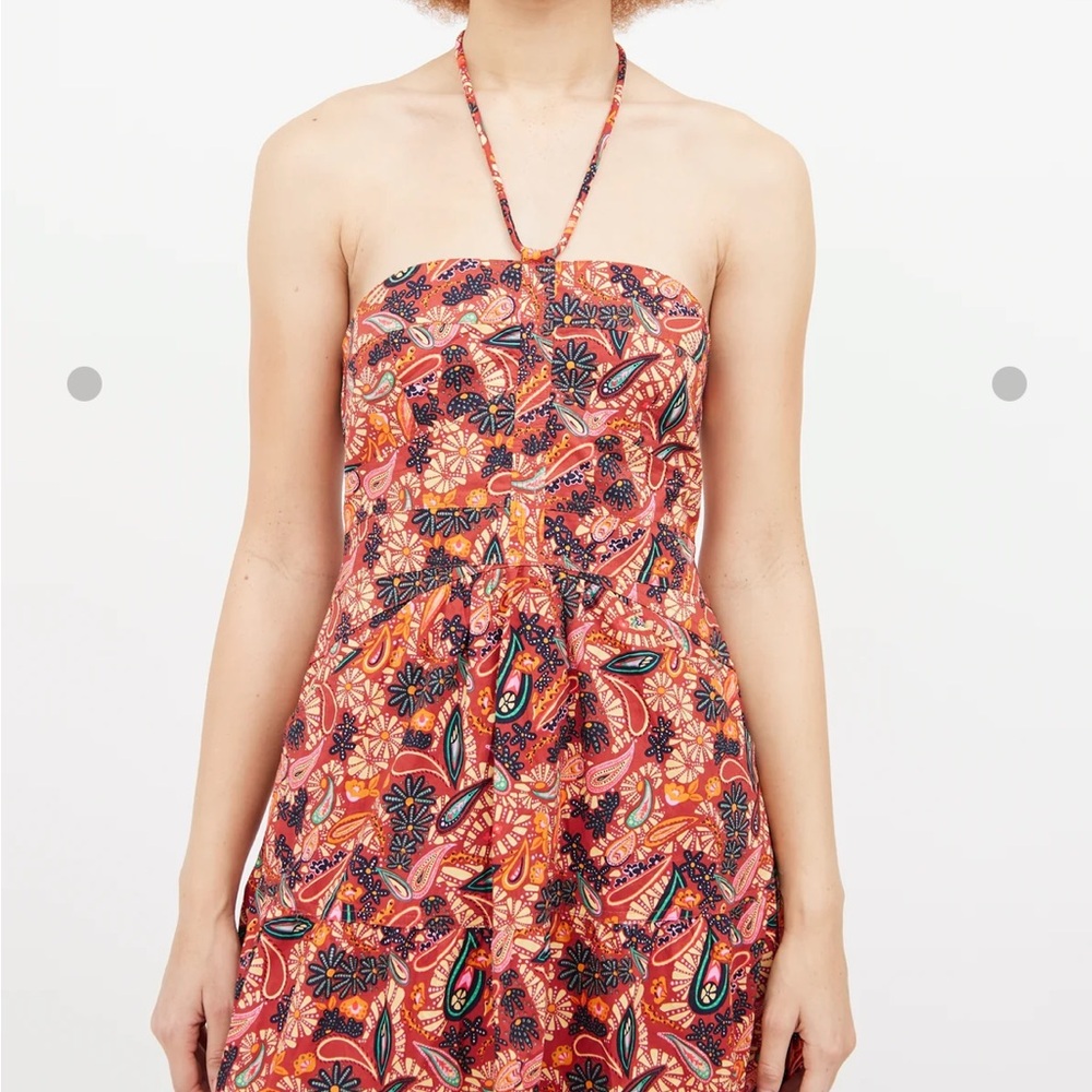 House of Harlow 1960 paisley halter dress - Picture 2 of 3